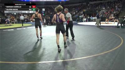 126 lbs Quarterfinal - Nathan Carrillo, St. John Bosco (SS) vs Slater Hicks, Valencia/Valencia (SS)