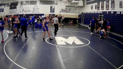 127 lbs Champ. Round 2 - Evan Tolliver, Ringgold Hs vs Connor McKinney, Beaver County Christian School