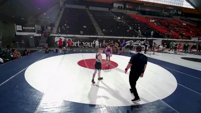 100 lbs 2nd Place Match - Luke Provost, Oregon vs Dalton Regehr, Idaho