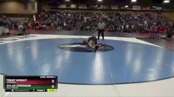 106 lbs Cons. Round 2 - Dylan Sorenson, Kelly Walsh vs Trent Wright, Roosevelt