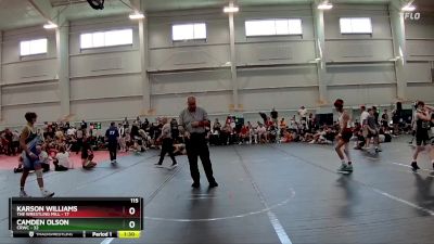 115 lbs Round 3 (8 Team) - Karson Williams, The Wrestling Mill vs Camden Olson, CRWC