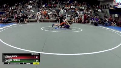 95-100 lbs Semifinal - Macade Peters, Hallsville vs Logan Quick, Owensville