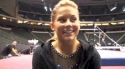 Shawn Johnson after a Successful Night 1 of the 2011 Visa Championships