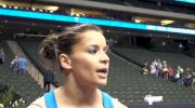 Alicia Sacramone after day 1 of Visas
