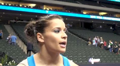 Alicia Sacramone after day 1 of Visas