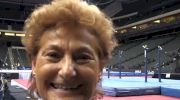 Marta Karolyi after the first day of the 2011 Visa Championships