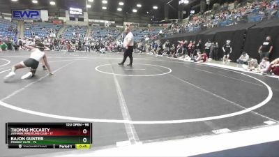 96 lbs Cons. Round 2 - Thomas McCarty, Jayhawk Wrestling Club vs BaJon Gunter, Prodigy Elite