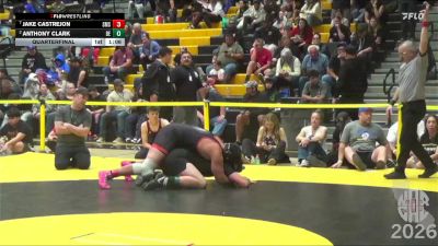 250 lbs Quarterfinal - Jake Castrejon, Springview Middle School vs Anthony Clark, Bruin Elite