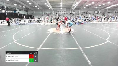 132 lbs Rr Rnd 2 - Bobby Pullens, Brady Strong vs Kaeden Benedict, The Fort Hammers Black
