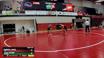 133 lbs Cons. Semi - Marcel Lopez, SIUE vs Kade Moore, Missouri