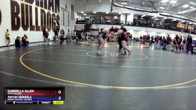 180A Cons. Round 4 - Gabriella Allen, Alma College vs Tatum Heikkila, North Central College