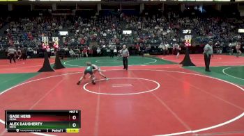 96 lbs Champ. Round 1 - Gage Herb, PCWA vs Alex Daugherty, NBHA