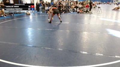 138 lbs Cons. Round 4 - Savannah Freifeld, Buena Vista vs Natallie Tobuk, Central Illinois RTC