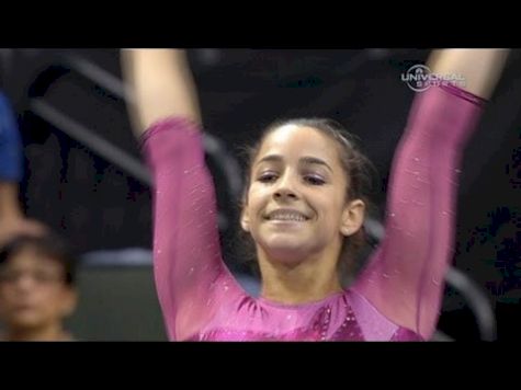 Alexandra Raisman 2nd in National after night one - from Universal Sports