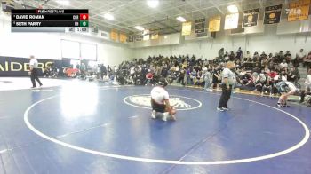 165 lbs Cons. Round 2 - David Roman, Corona vs Seth Parry, Newport Harbor
