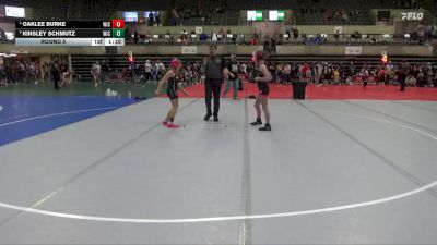 100 lbs Round 5 - Kinsley Schmutz, Chippewa Elite vs Oaklee Burke, Immortal Athletics WC