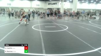 88 lbs Semifinal - Octavio Castillo, Juggernaut WC vs Riley Ramirez, Pounders WC