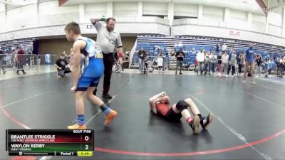 84 lbs Cons. Round 3 - Brantlee Striggle, The Fort Hammers Wrestling vs Waylon Kerby, West Virginia