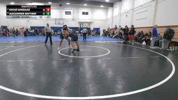 289 lbs Champ. Round 1 - Oscar Gonzalez, Los Gatos vs Aleczander Matthew, Santa Teresa