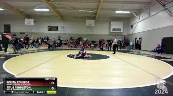83 lbs Cons. Round 4 - Roman Fonseca, Daniel Cormier Wrestling vs Titus Pendleton, Willis Jepson Middle School
