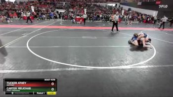 150 lbs Quarterfinal - Tucker Athey, Bayport vs Carter Melichar, Port Piranhas