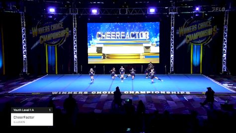 CheerFactor - ILLUSION [2025 Youth Level 1 A 1] 2025 Winners Choice Live at Foxwoods