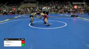 125 lbs Prelims - Lance Williams, Shawnee Wrestling vs Beau Priest, Driller WC