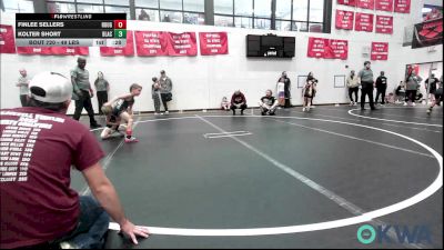 49 lbs Consi Of 4 - Finlee Sellers, Rough Riders vs Kolter Short, Blackwell Wrestling Club