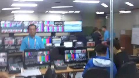 At Daegu Stadium with ceremony rehersal