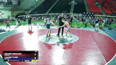 117-129 lbs Round 3 - Archer Ferguson, Oregon vs Cooper Clark, Montana