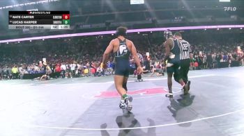 D1-144 lbs Quarterfinal - Nate Carter, Clarkston vs Lucas Harper, Macomb Dakota