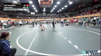 46 lbs Round Of 16 - Paul Velazquez, Lexington Wrestling Club vs Aiden Wood, Southmoore SaberCats Wrestling