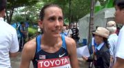 Kathy Newberry after marathon 2nd American 30th overal 2:37:28 Daegu 2011 World Champs
