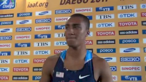 Ashton Eaton wins decathlon 100m 10.46 Daegu 2011 World Champs
