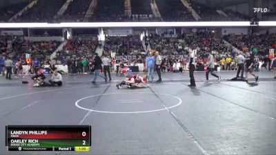 130 lbs Semifinal - Landyn Phillips, Maize vs Oakley Rich, Dodge City Academy