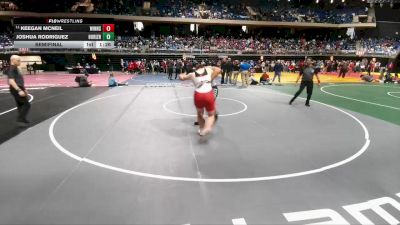 5A 285 lbs Semifinal - Keegan McNeil, Winnsboro vs Joshua Rodriguez, Clint Horizon