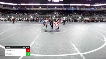 115 lbs Final - Luke Cline, Team Hammer Academy vs Roman Tuttle, Salina Wrestling Club