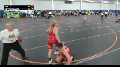 132 lbs Cons. Round 6 - Max Co, Unattached vs Payten Staugler, Unattached