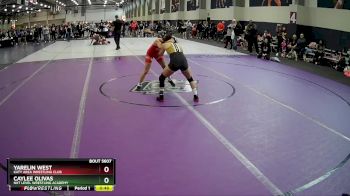 107 lbs Cons. Semi - Caylee Olivas, NXT Level Wrestling Academy vs Yarelin West, Katy Area Wrestling Club