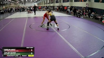 107 lbs Cons. Semi - Caylee Olivas, NXT Level Wrestling Academy vs Yarelin West, Katy Area Wrestling Club