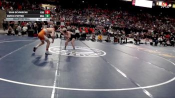 3A 132 lbs Quarterfinal - Eian Schwecke, Kendrick vs Dutch Potter, Malad