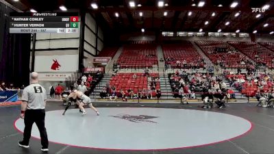 157 lbs Cons. Semi - Nathan Conley, Indianapolis vs Hunter Vernon, Quincy