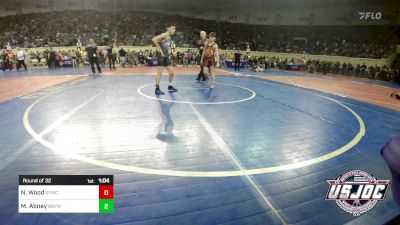 96 lbs Round Of 32 - Nyjah Wood, Springdale Youth Wrestling vs Maddox Abney, Broken Bow Youth Wrestling