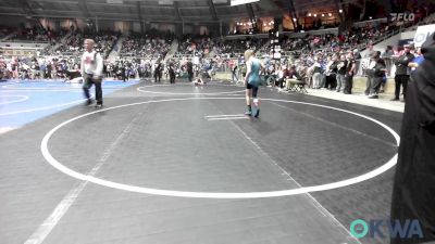 85 lbs Round Of 32 - Elijah Zentner, Division Bell Wrestling vs Kyran Anderson, Fort Gibson Youth Wrestling