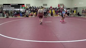 138-142 lbs 1st Place Match - Melena Osai, Western Dubuque Girls vs Brooklyn Beneke, Independence Girls