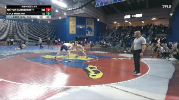 144 lbs Cons. Round 3 - Cole Trzeciak, LaSalle vs Nathan Klingensmith, Norwin