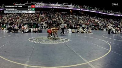 3A 144 lbs Cons. Round 2 - Dean Quilla, North Lincoln High School vs Jeremiah Coleman, St. Stephens High School