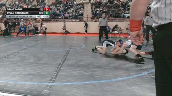 95_B lbs Quarterfinal - Grant Lazor, Chestnut Ridge vs Dylan Roncolato, Notre Dame Green Pond