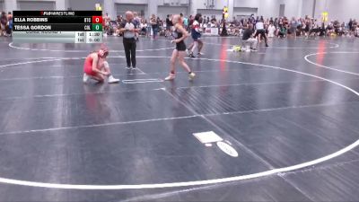92-100 lbs Cons. Round 1 - Ella Robbins, Bison Takedown Club vs Tessa Gordon, Columbus