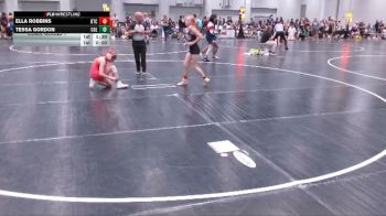 92-100 lbs Cons. Round 1 - Ella Robbins, Bison Takedown Club vs Tessa Gordon, Columbus